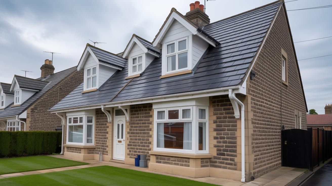 Semi-detached house in Wakefield with quality roofline services